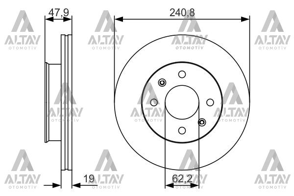 Hyundai Getz Ön Fren Dıskı Benzınlı OEM 51712-1C000